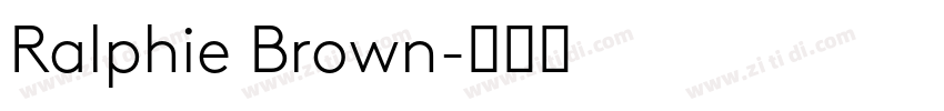 Ralphie Brown字体转换